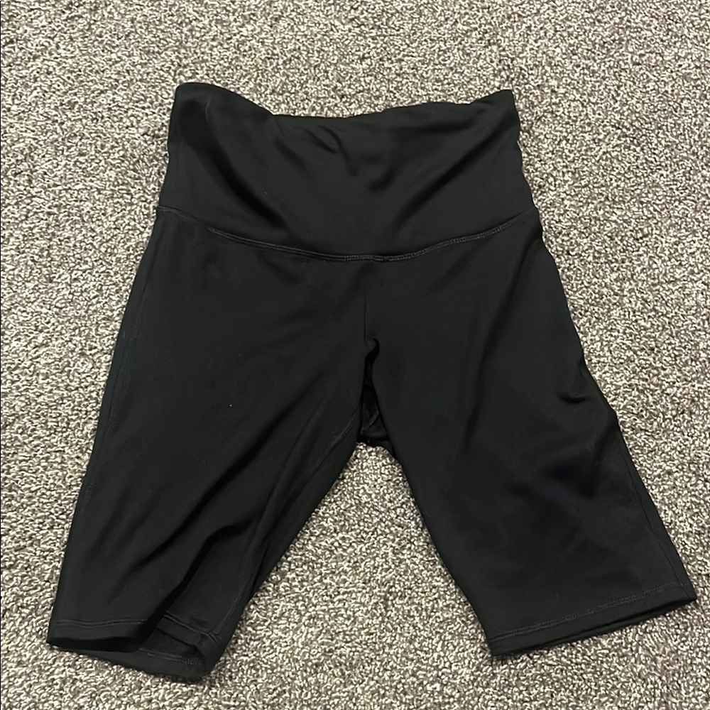 Women's Black High-Waisted Shorts